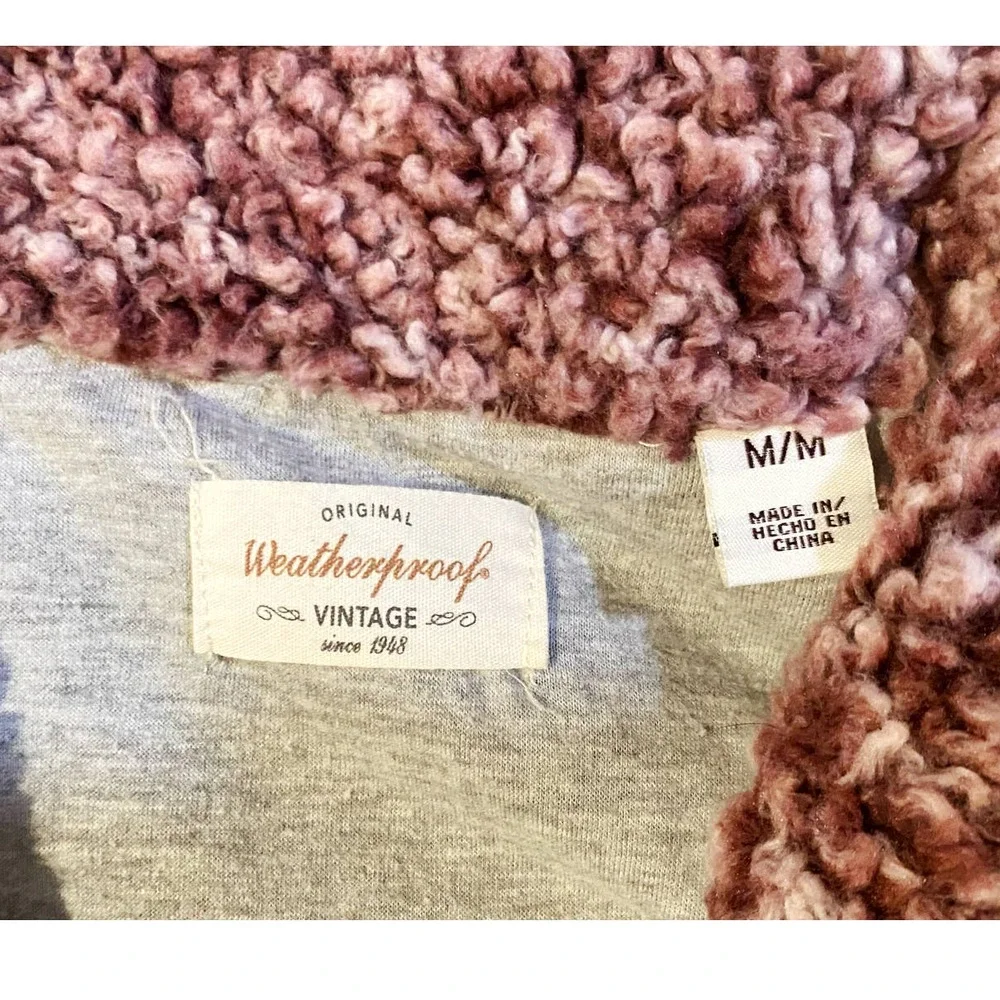 Weatherproof Vintage Mauve 1/4 Zip Fleece Womens Size M